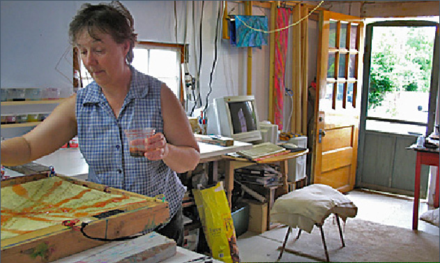 Barb Hilts in studio